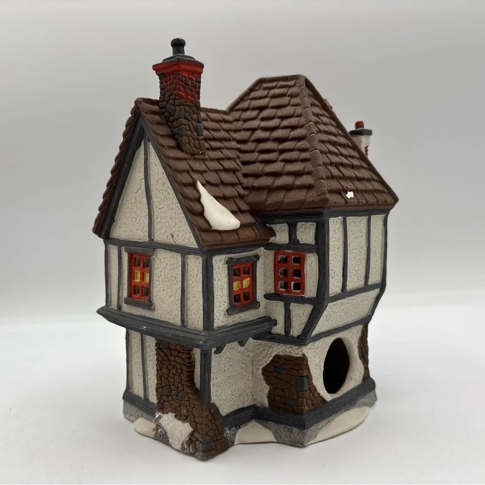 Department 56 1990 HVC Dickens‎ Village Series Tutbury Printer 5568-9 Vintage